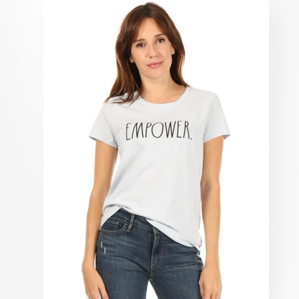 RAE DUNN Women's T-shirt EMPOWER Icon Sz XL EUC‎ $5 ADD ON with $15+ Bundle
